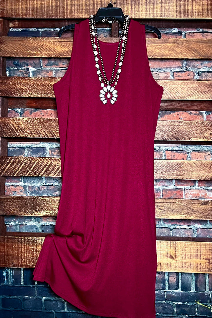 Endless Possibilities Wine Maxi Dress