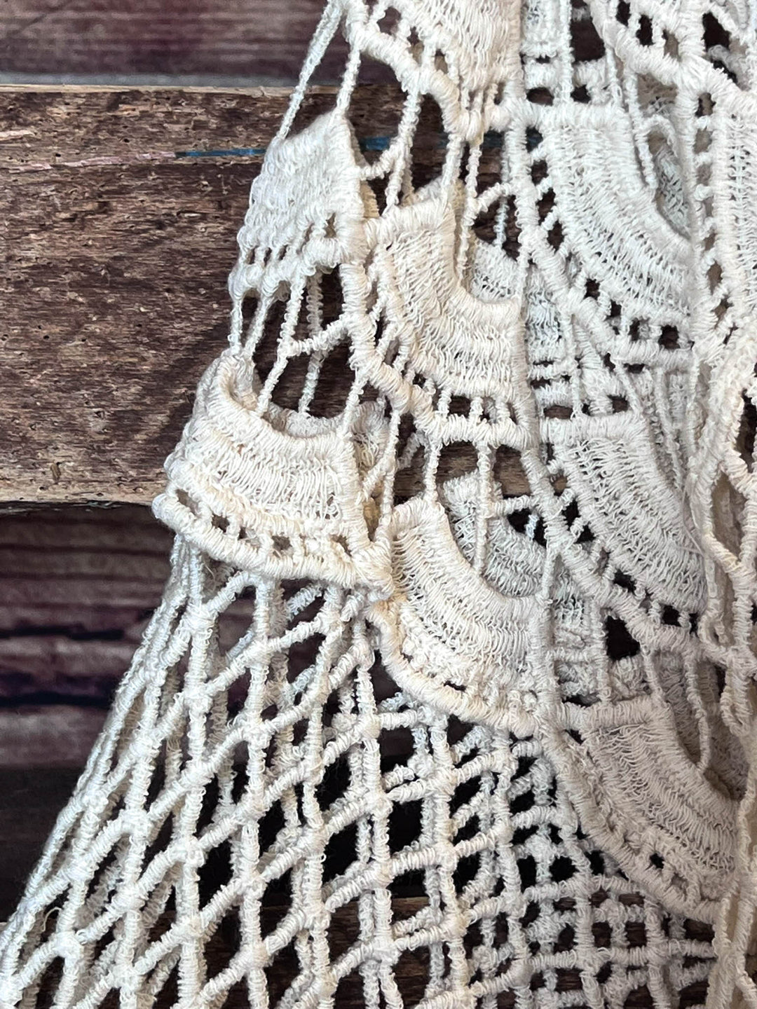 LOVELY DAYS CROCHET CARDIGAN IN BEIGE NATURAL