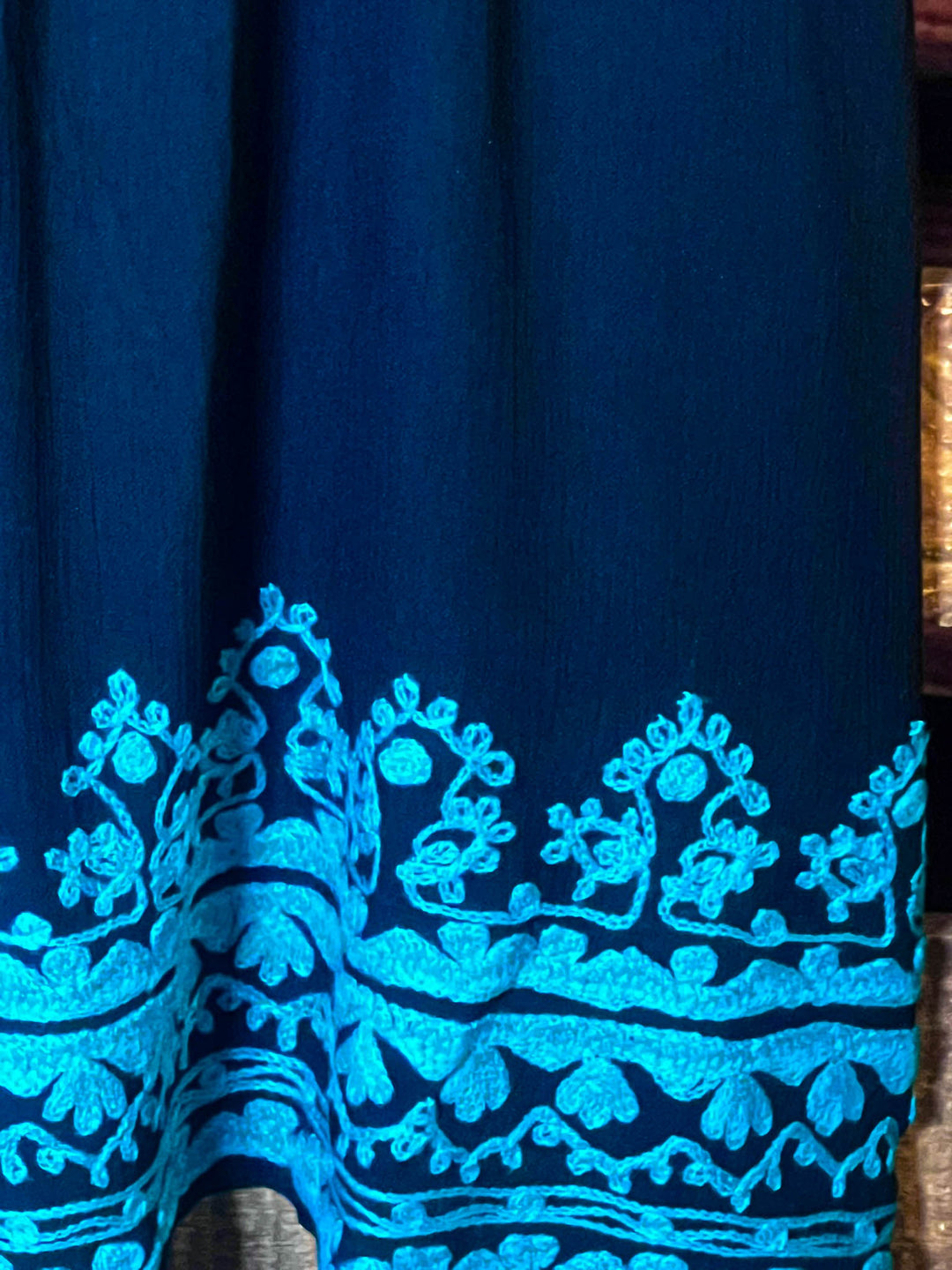 Sunset Muse Dress in Black & Turquoise