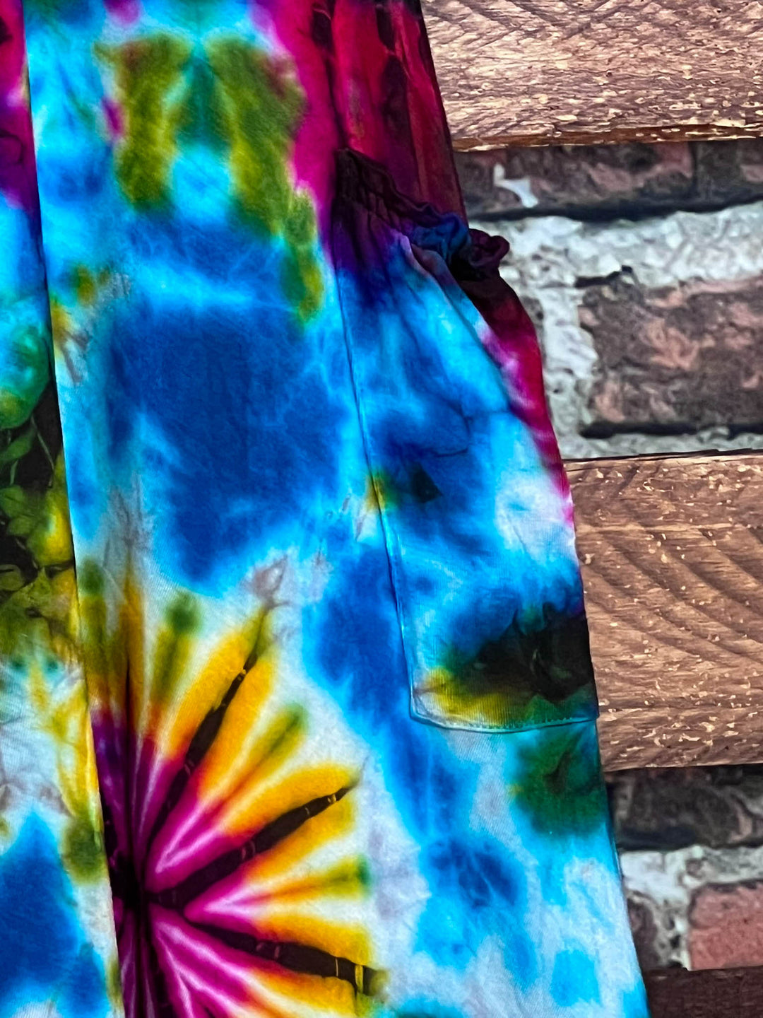 ALL FOR THE BEST TIE DYE DRESS MULTI-COLOR