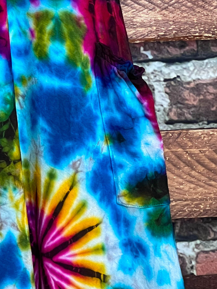 ALL FOR THE BEST TIE DYE DRESS MULTI-COLOR