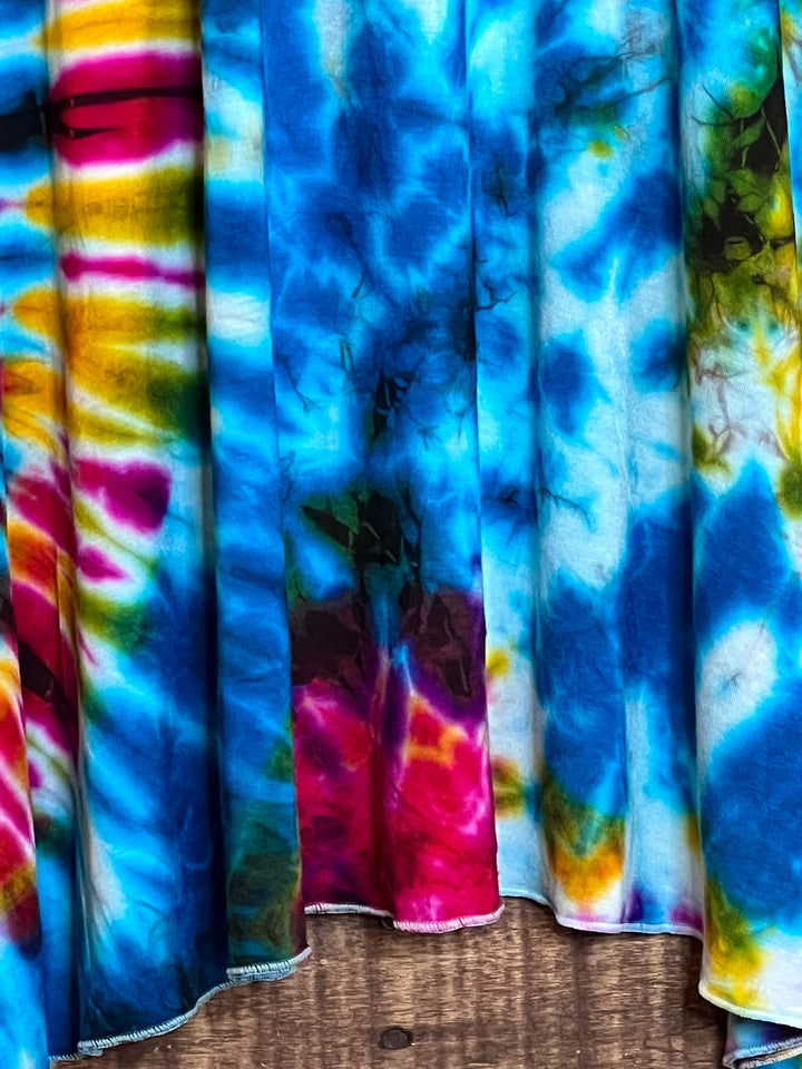ALL FOR THE BEST TIE DYE DRESS MULTI-COLOR