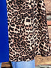 14-22 SIZE - DREAMS OF YOU ROYAL BLUE & LEOPARD PRINT TOP -------- SALE