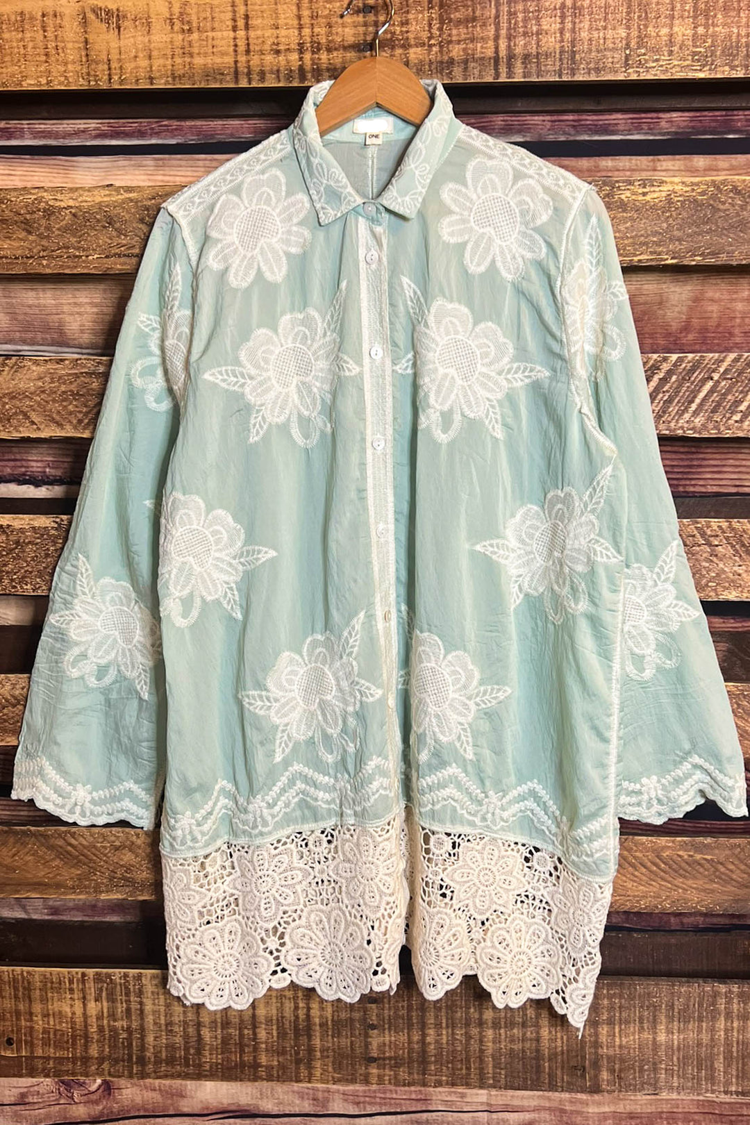 True Love Shirt Tunic in Light Green
