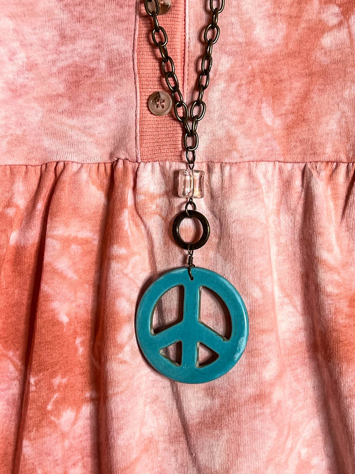 16-26 SIZE -100% Cotton Oversized Babydoll Tunic Coral--------Sale