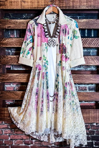 Patchwork Enchantment Beauty Multi-Color Tunic