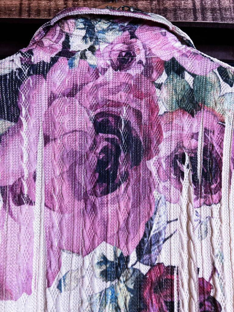 Beautiful Floral Embellished Lace  Cardi Jacket