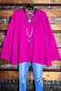 14-18 - 100% COTTON SHABBY TUNIC IN DRAGON FRUIT