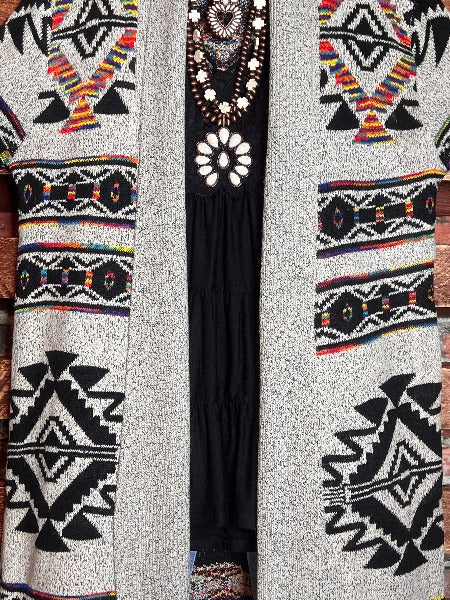 ROCKY MOUNTAINS BEAUTY SWEATER CARDIGAN MULTI-COLOR