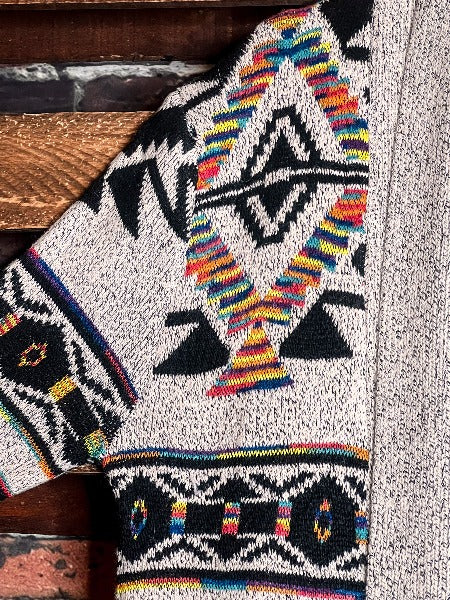ROCKY MOUNTAINS BEAUTY SWEATER CARDIGAN MULTI-COLOR