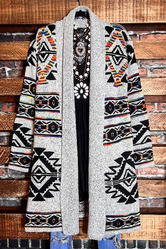 ROCKY MOUNTAINS BEAUTY SWEATER CARDIGAN MULTI-COLOR