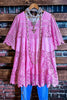 A FAIRYTALE PRETTY UNIQUE SUMMER PINK 100% COTTON CROCHET LACE