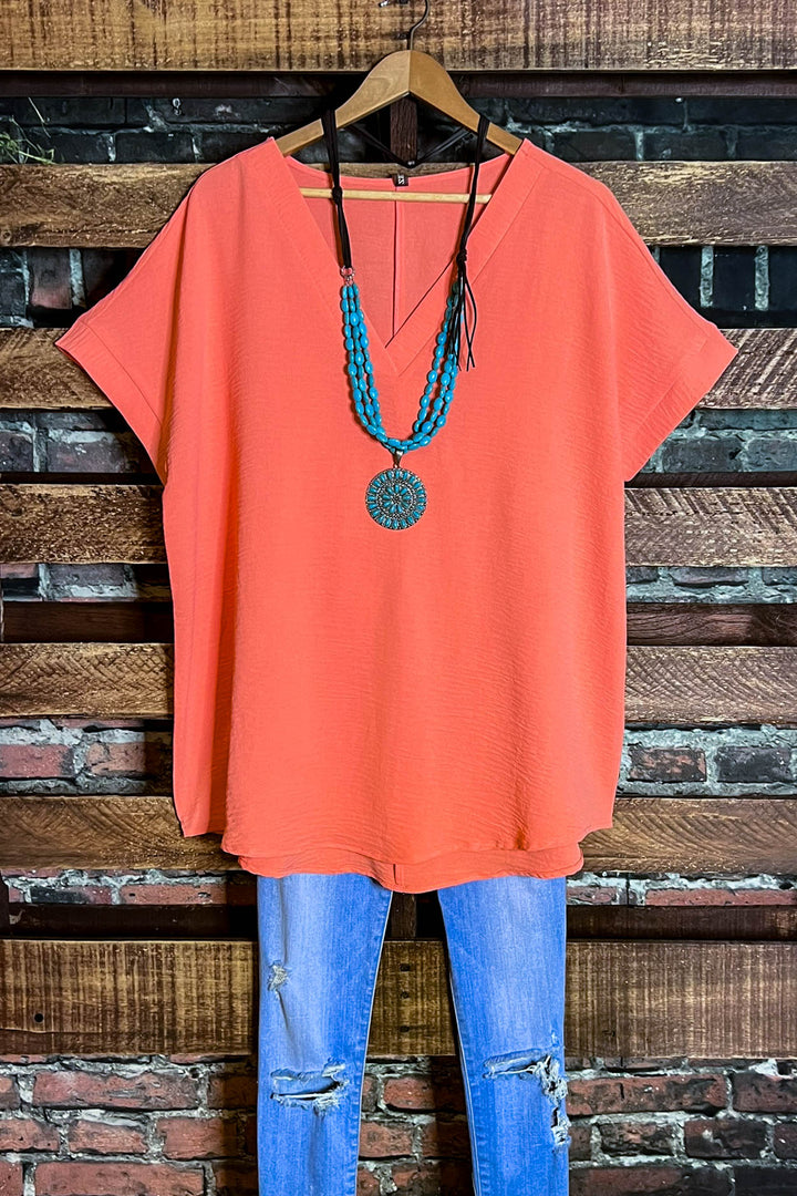 SIMPLY PERFECT EVERYDAY TOP IN JOY CORAL