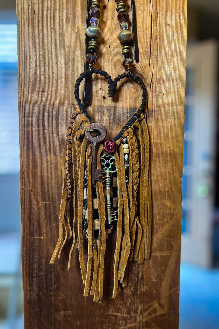 Follow Your Heart Rustic Necklace