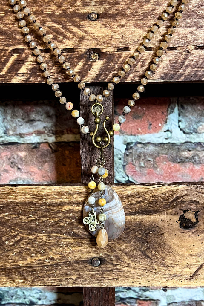 JASPER NATURAL STONE NECKLACE