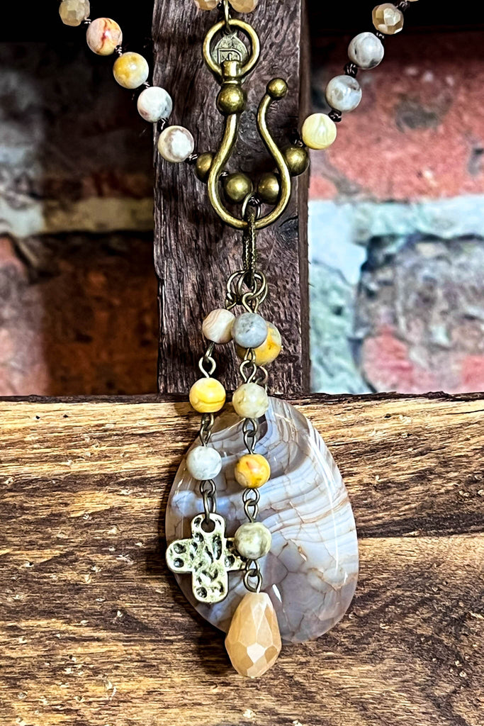 JASPER NATURAL STONE NECKLACE