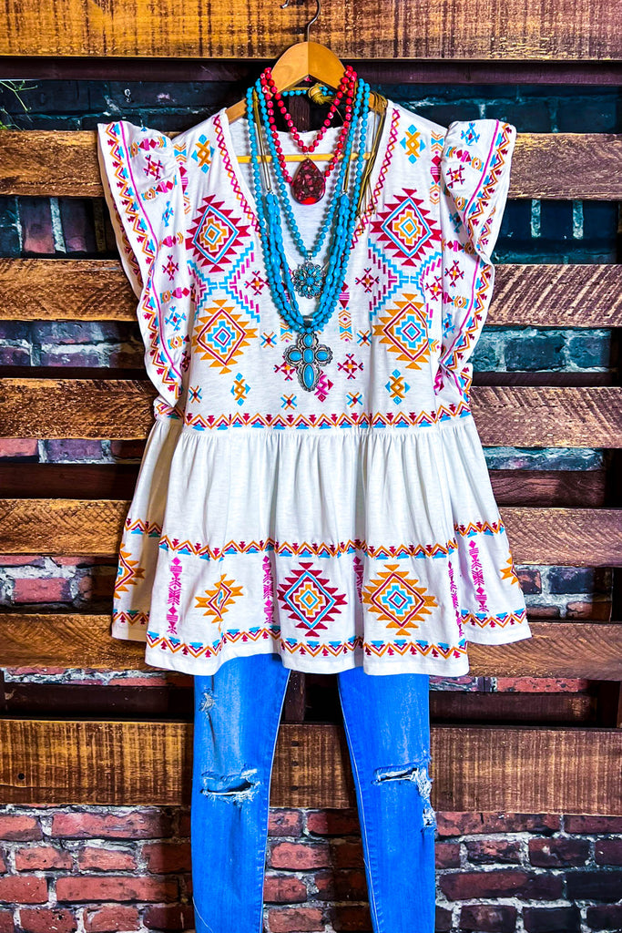 Best Western Pretty Embroidered Tunic-----Sale