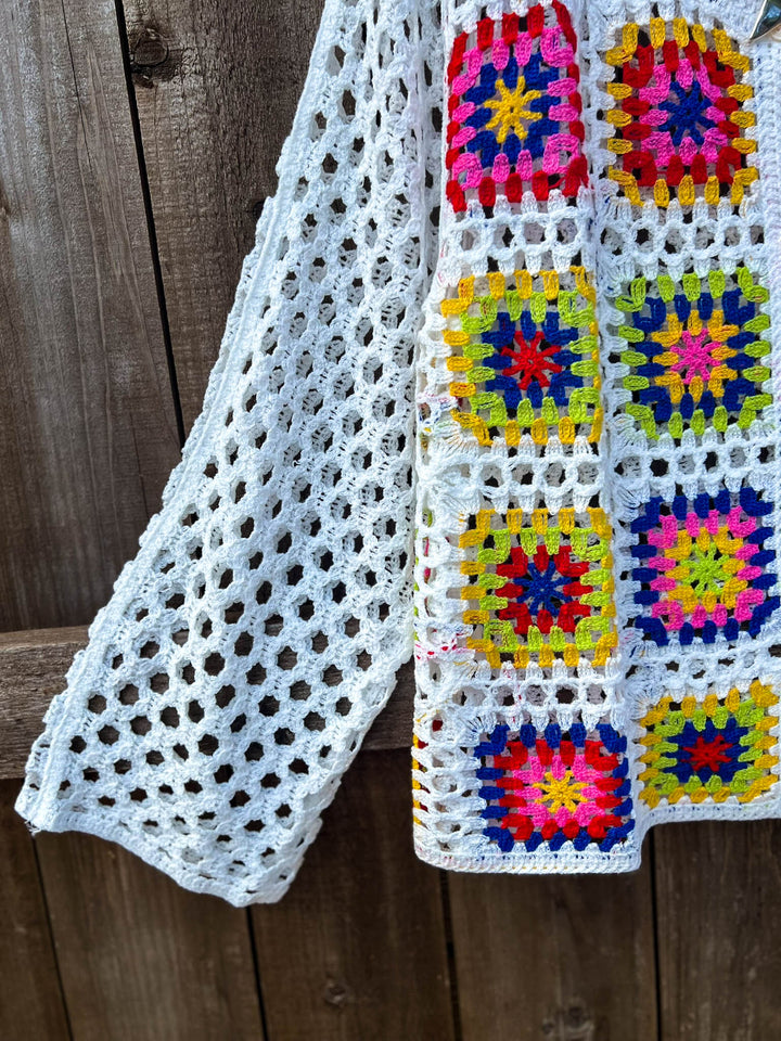Sunset Walks Throwover Top Multi-Color