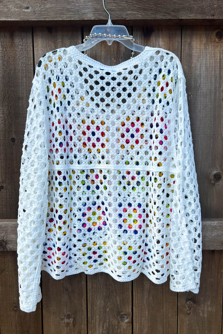 Sunset Walks Throwover Top Multi-Color