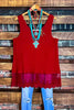 A Timeless Touch Red Lace Extender Top