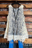 WE BELONG TOGETHER LACE ROSES & LEOPARD PRINT DRESS