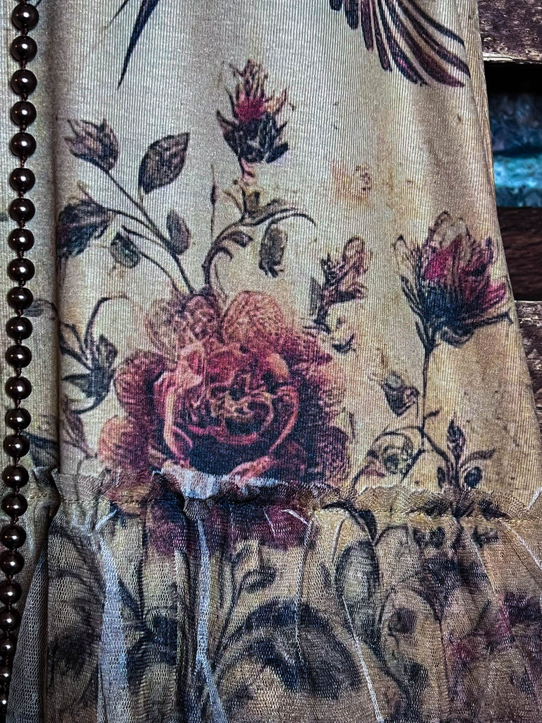 BEAUTY OF THE ROSES BOHO LACE LAYERED TOP