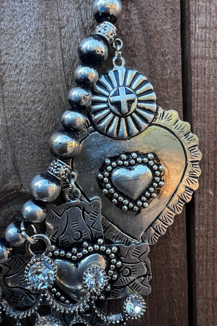 Gypsy Queen Vintage Necklace -  Silver Plate Overlay