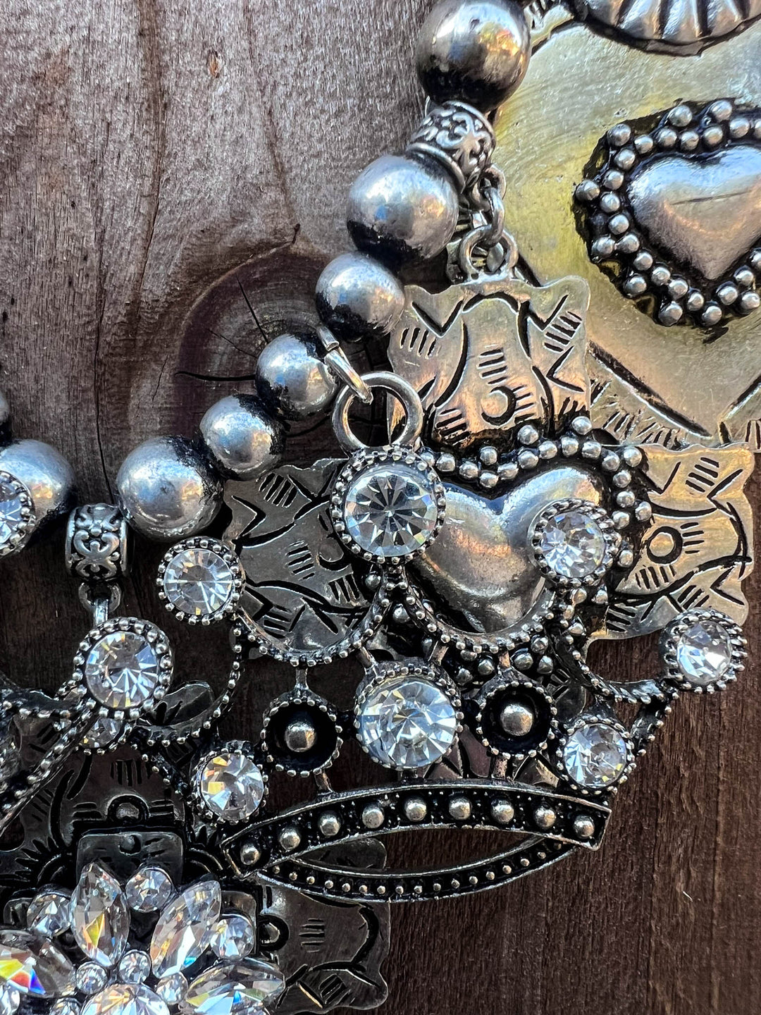 Gypsy Queen Vintage Necklace -  Silver Plate Overlay