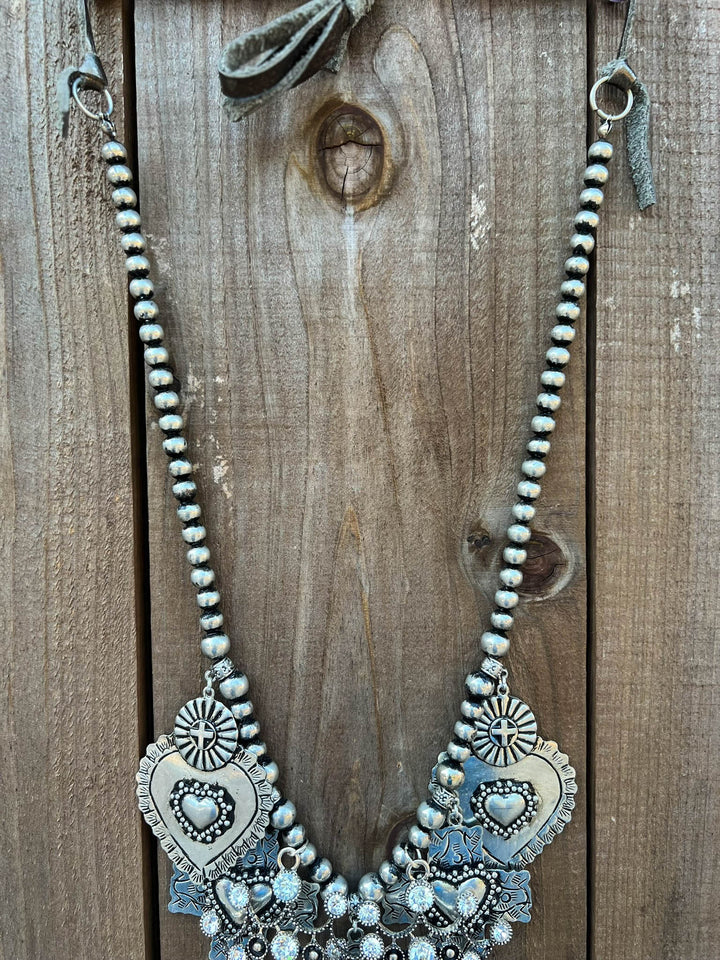 Gypsy Queen Vintage Necklace -  Silver Plate Overlay