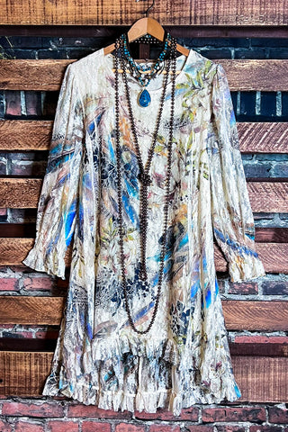 Like a Love Song Vintage-Inspired Lace Cardigan in Beige Turquoise
