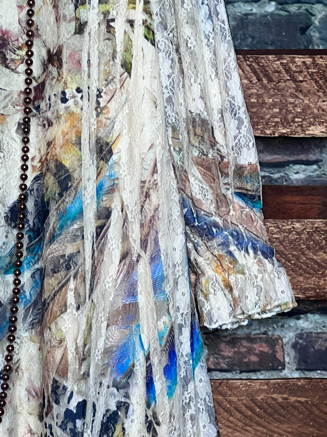 A World Full Of Wonder Lace Dress Tunic Multi-Color