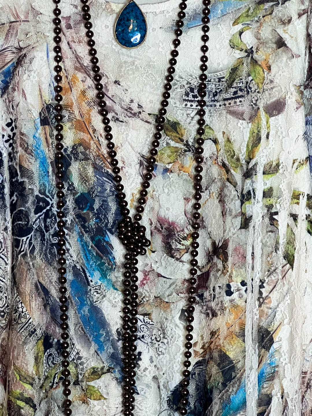 A World Full Of Wonder Lace Dress Tunic Multi-Color