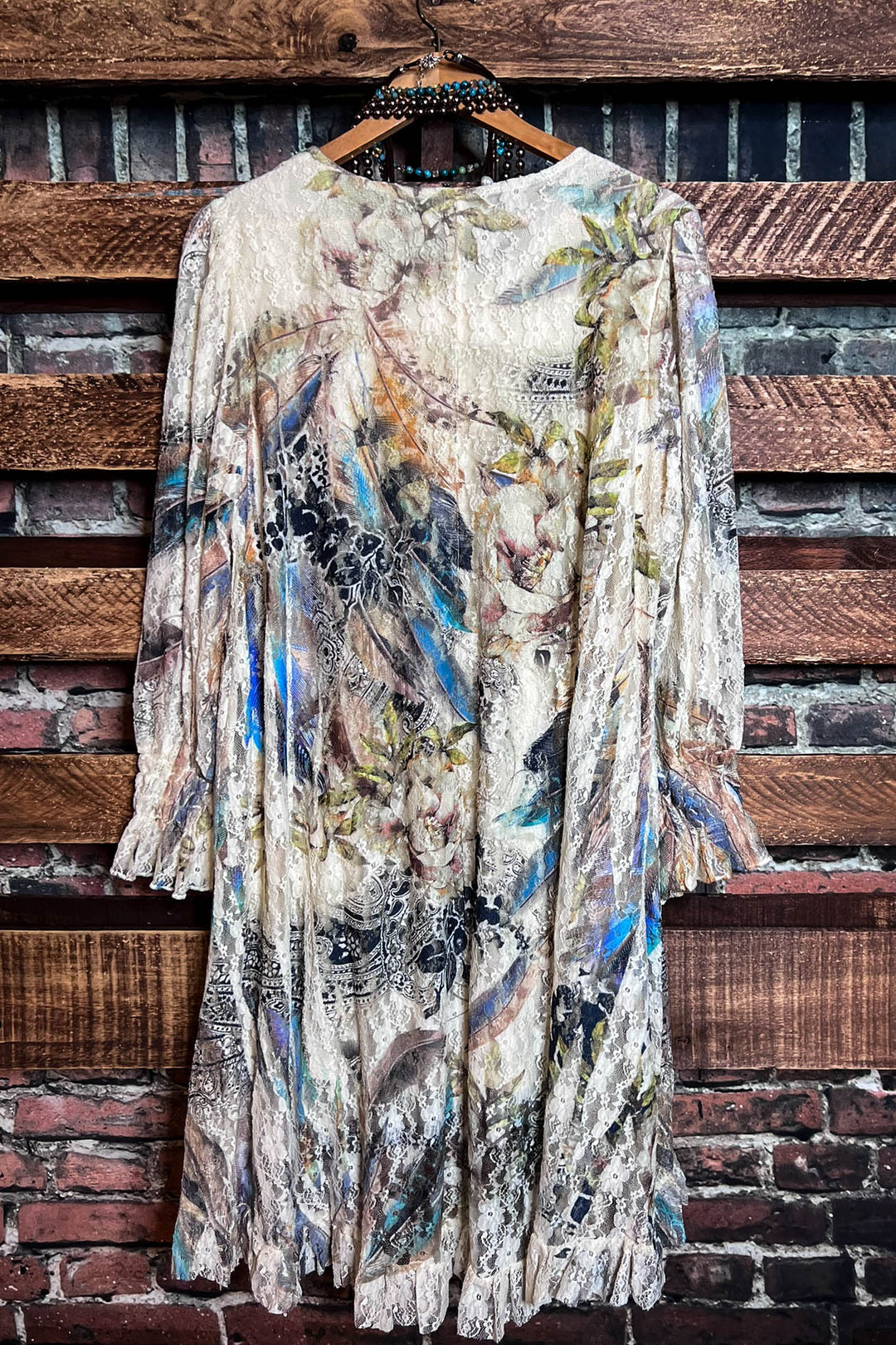 A World Full Of Wonder Lace Dress Tunic Multi-Color