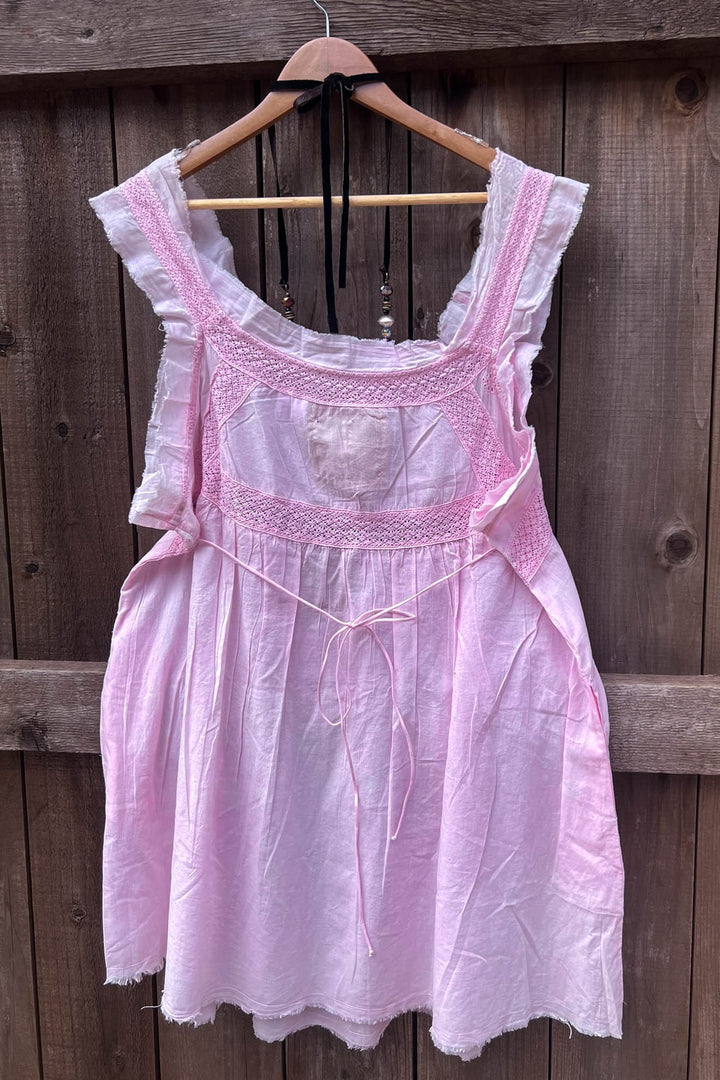 Whispering Love Pink Shabby Top -100% Cotton