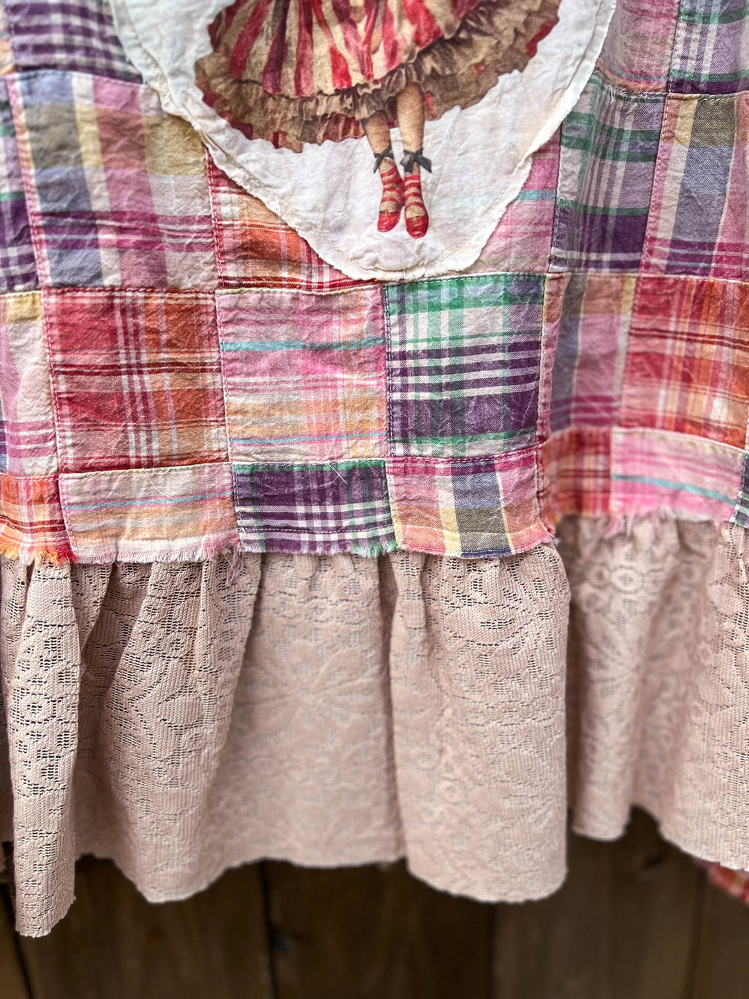 Patchwork Americana Belle Shacket -100% Cotton