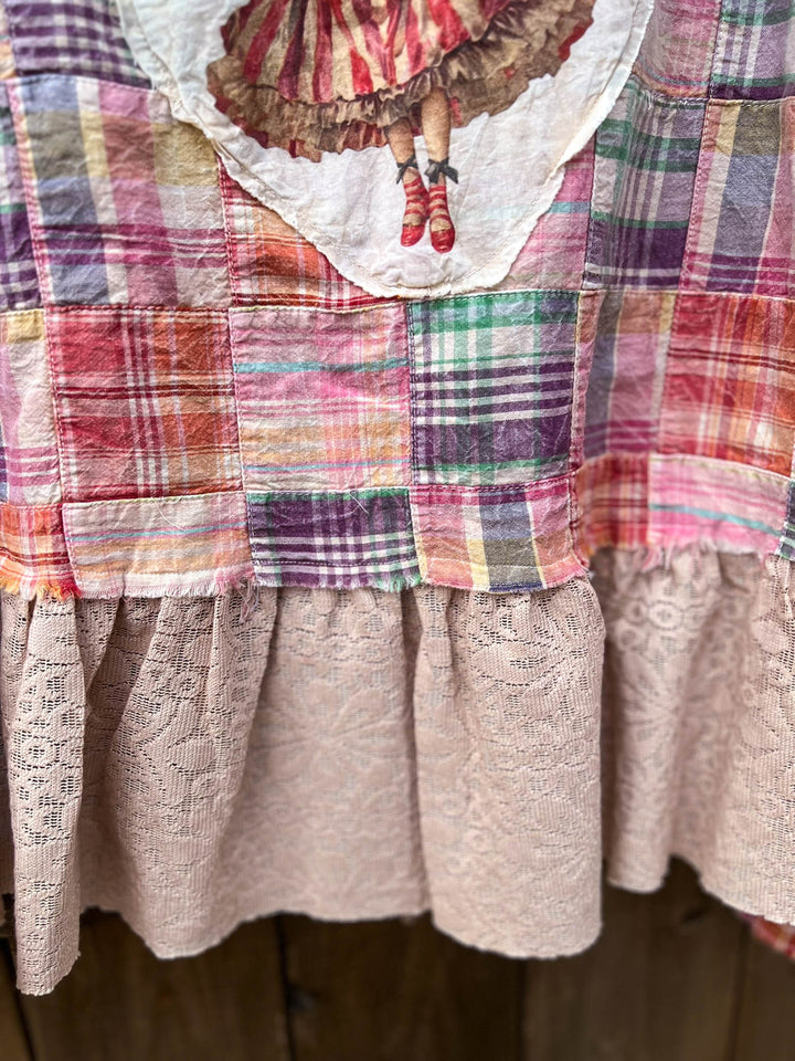 Patchwork Americana Belle Shacket -100% Cotton