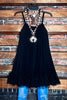 SO THIS IS LOVE LACE SLIP DRESS EXTENDER IN BLACK