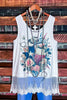 Fab Texas Lace Layer Tank Top in Multi-Color