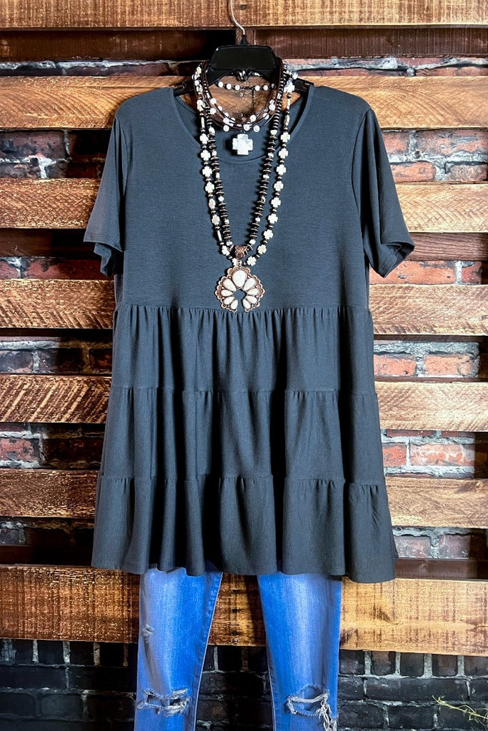 UPTOWN GRACEFUL ASH GRAY TOP
