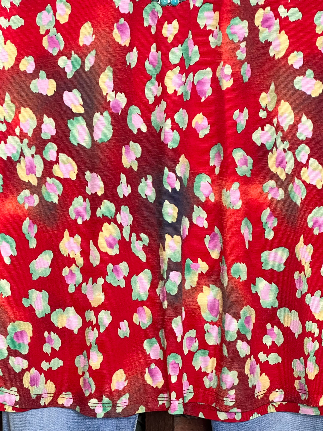 20-24 SALE - RED & MULTI-COLOR BLOUSE-------SALE