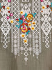 100% Cotton Embroidered Top Sizes 16 - 18  Natural Color -------- Sale