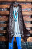 DANCIN' IN THE MOONLIGHT BOHO BROWN LACE & CROCHET VEST