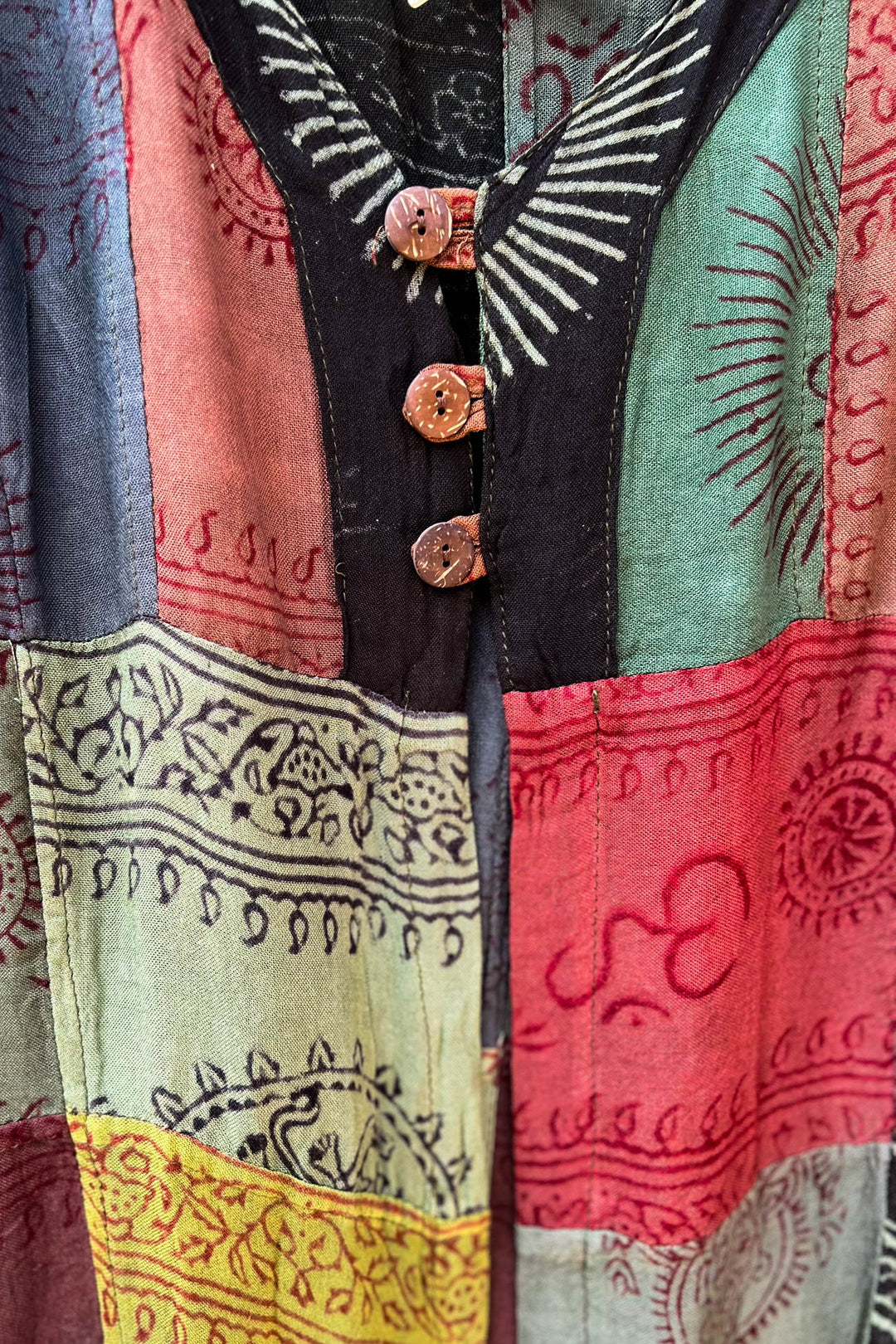 Light Spirit Patchwork Kimono Jacket Multi-Color