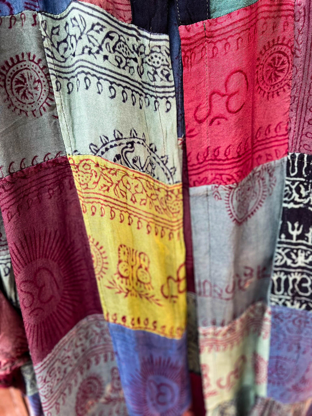 Light Spirit Patchwork Kimono Jacket Multi-Color