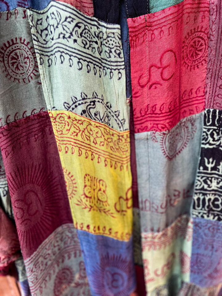 Light Spirit Patchwork Kimono Jacket Multi-Color