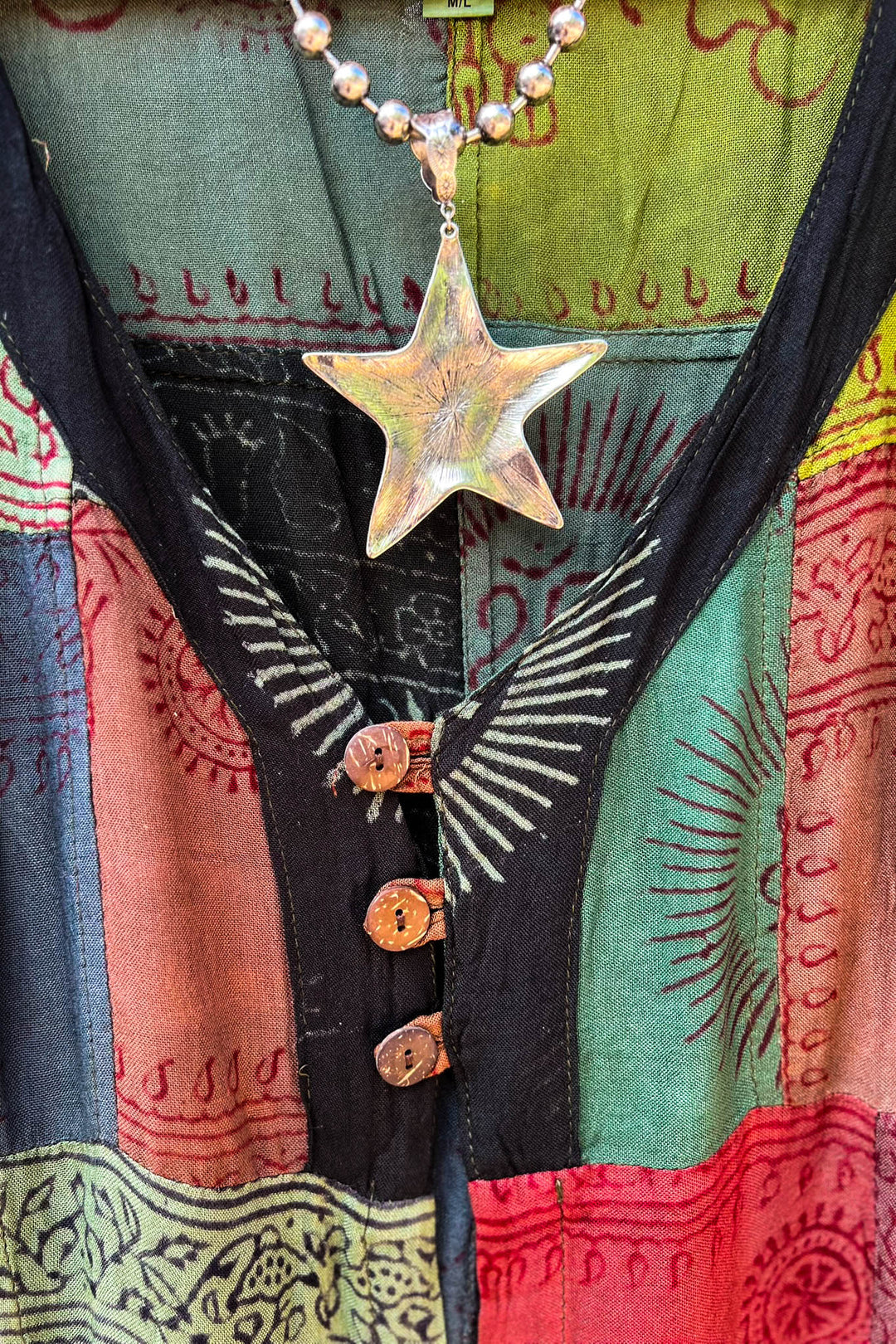 Light Spirit Patchwork Kimono Jacket Multi-Color