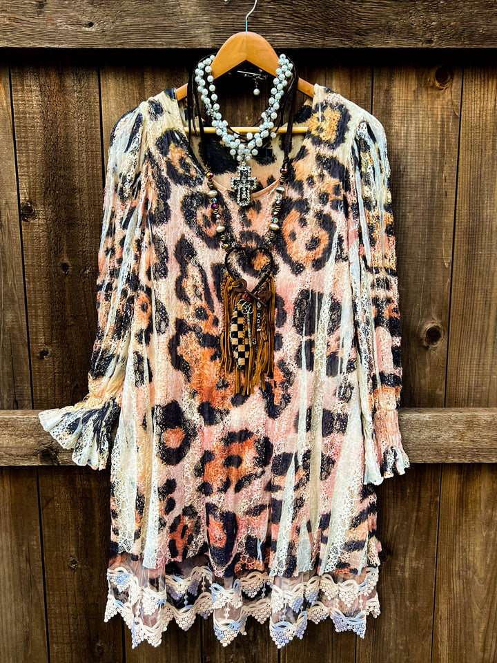 The Best Charm & Fab Leopard Lace Dress -Tunic