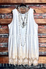 BEAUTY PERSONIFIED IVORY EMBROIDERED DRESS