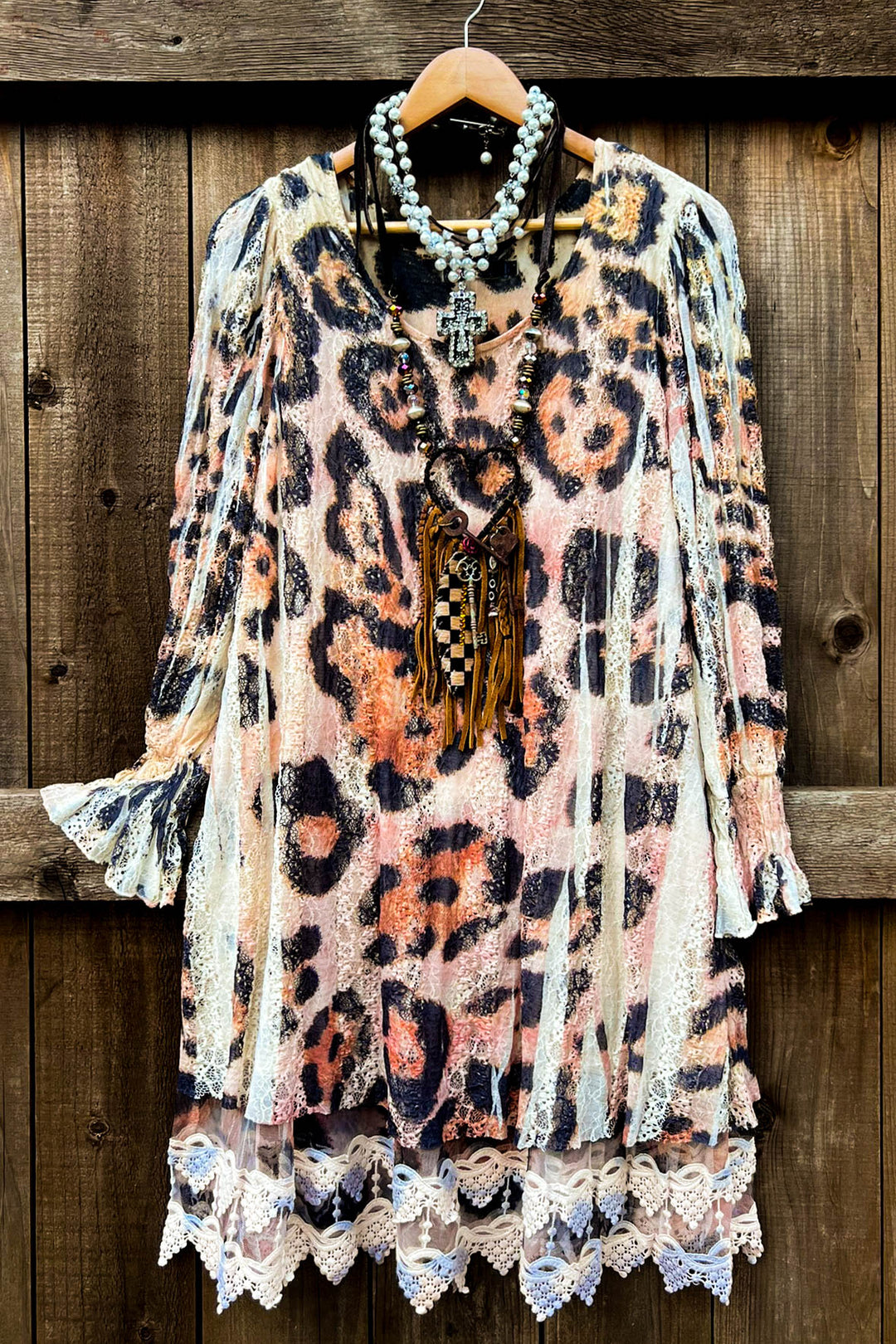 The Best Charm & Fab Leopard Lace Dress -Tunic