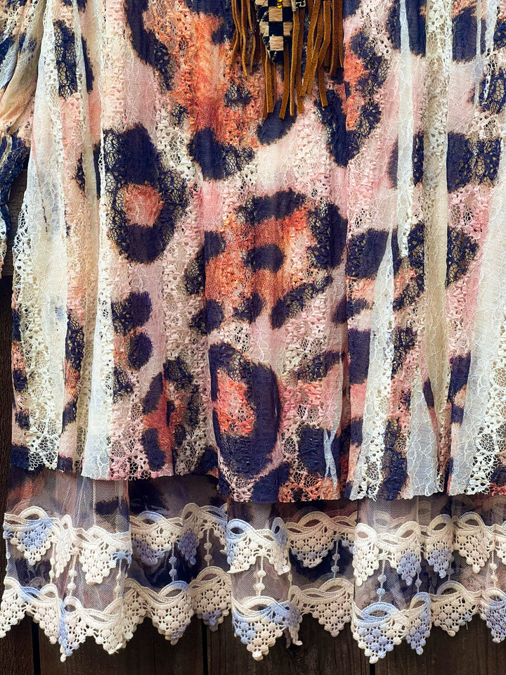 The Best Charm & Fab Leopard Lace Dress -Tunic